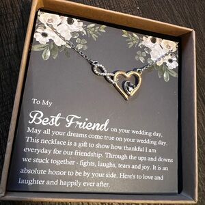 To my best friend wedding necklace
